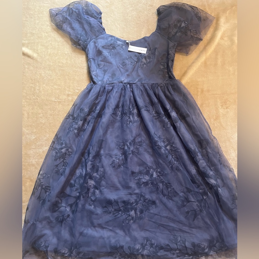 Baltic Born Blue Floral Midi Dress